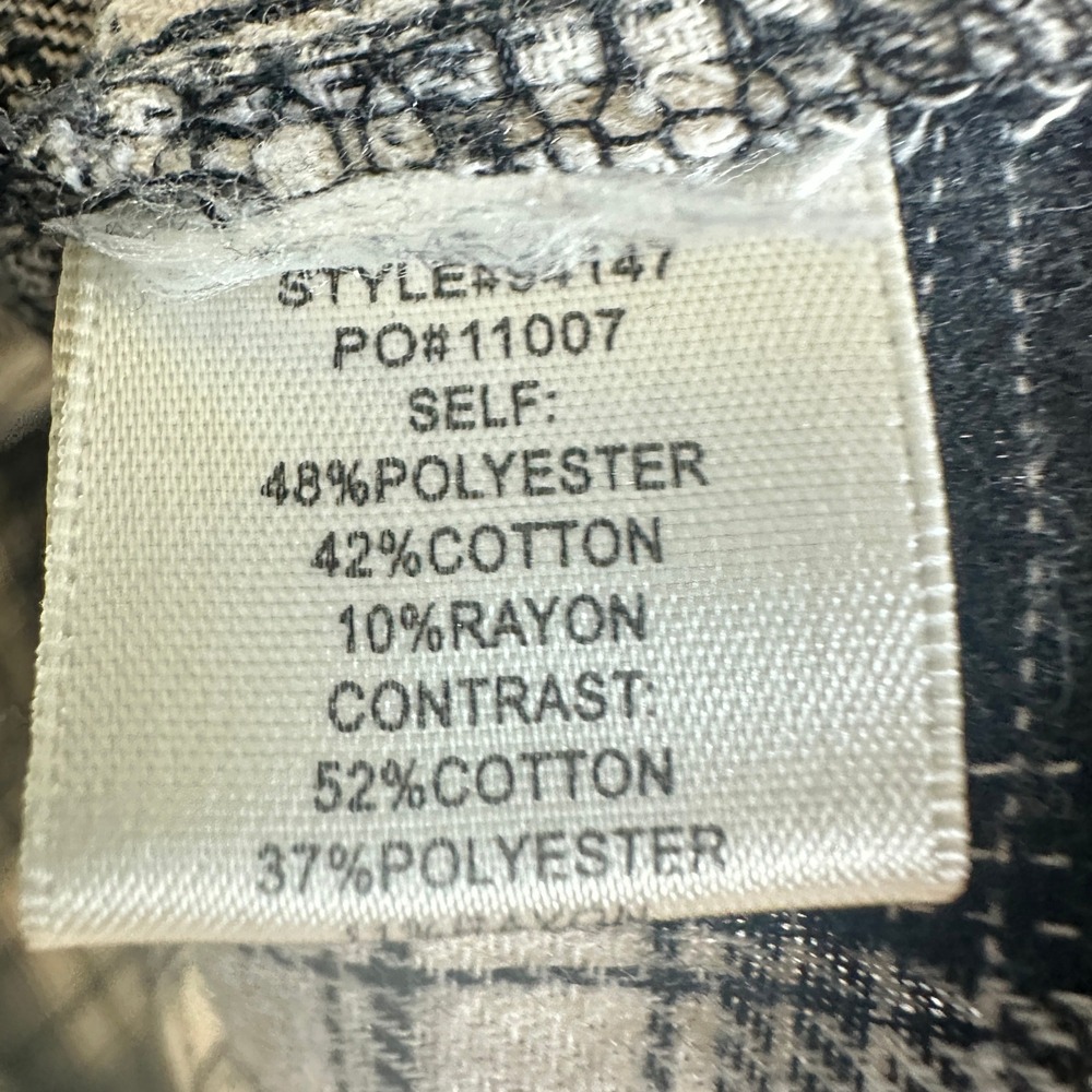 Skies Are Blue Shirt Dress Black/White Drawstring Waist Medium Oversized - Picture 5 of 16